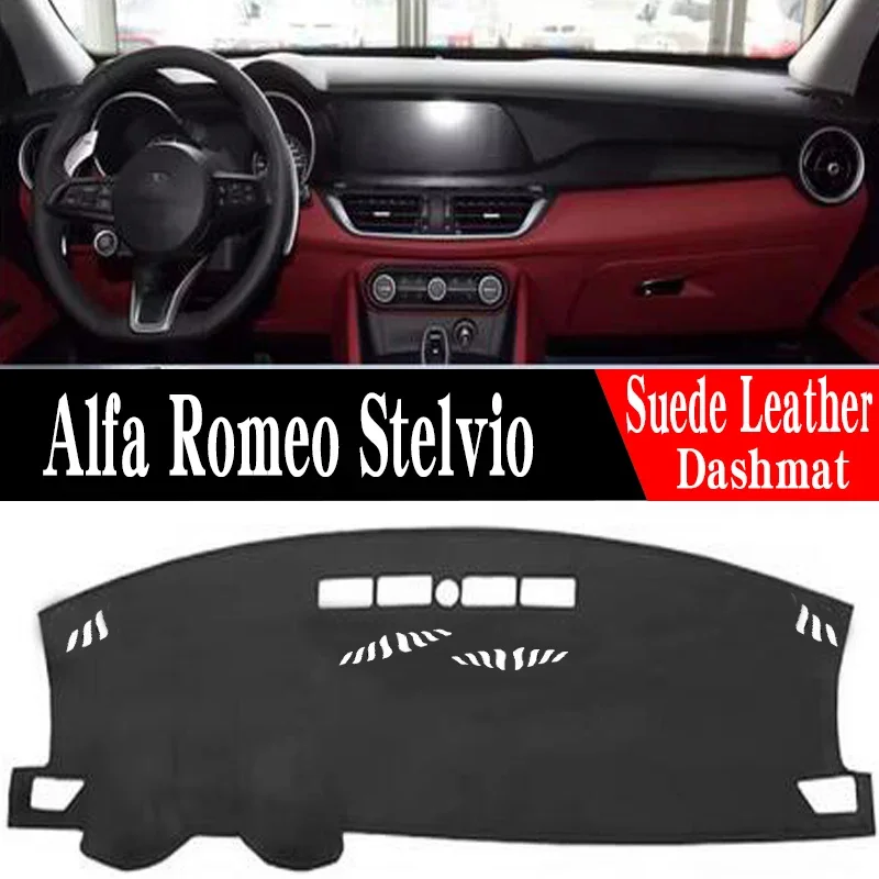For 2017-2023 Alfa Romeo Stelvio instrument panel Mat Dashboard ranger Dashboard  Anti Slip Anti UV  Cover Pad Dashmat Carpet