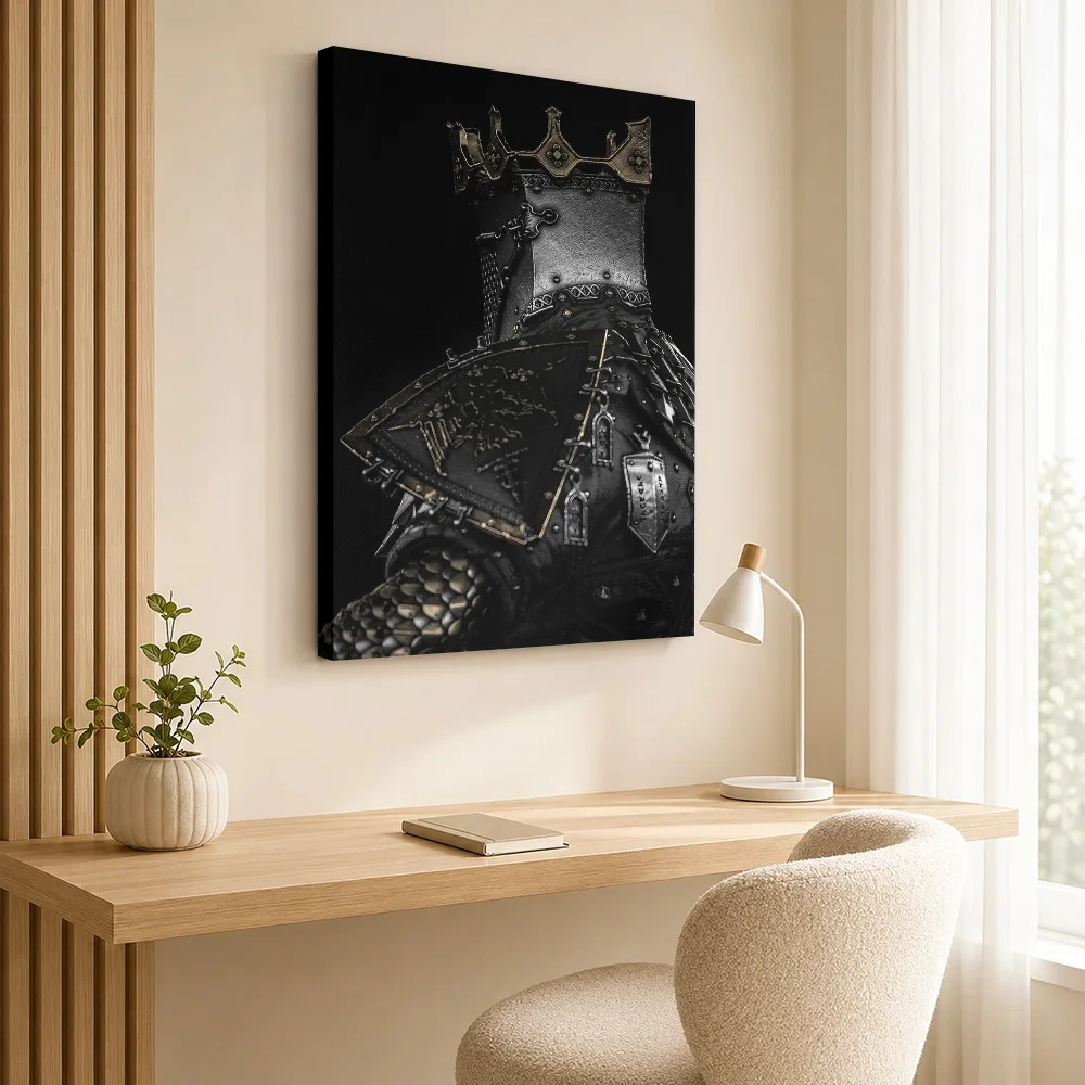 Mortal Shell Eregrim Back Armor Canvas Print Posters Cinematic Style Wall Art With Customized Photo For Study Ideal Teen Gift