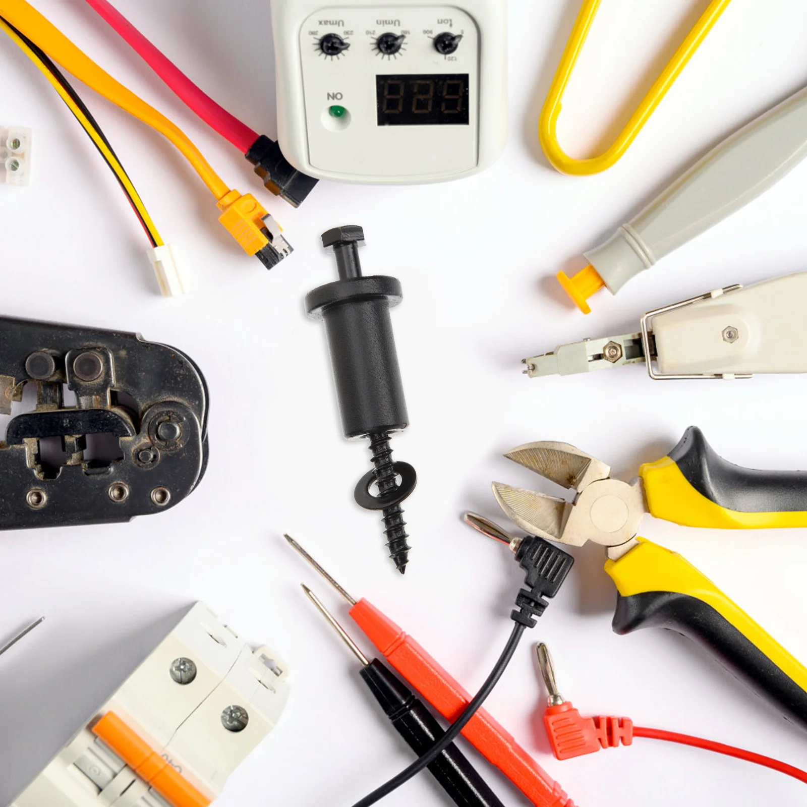 

4Sets Barn Door Track Connector Kit Stainless Plastic Spacers for Wall Mounting Sliding Door Repair Hardware High Load Bearing