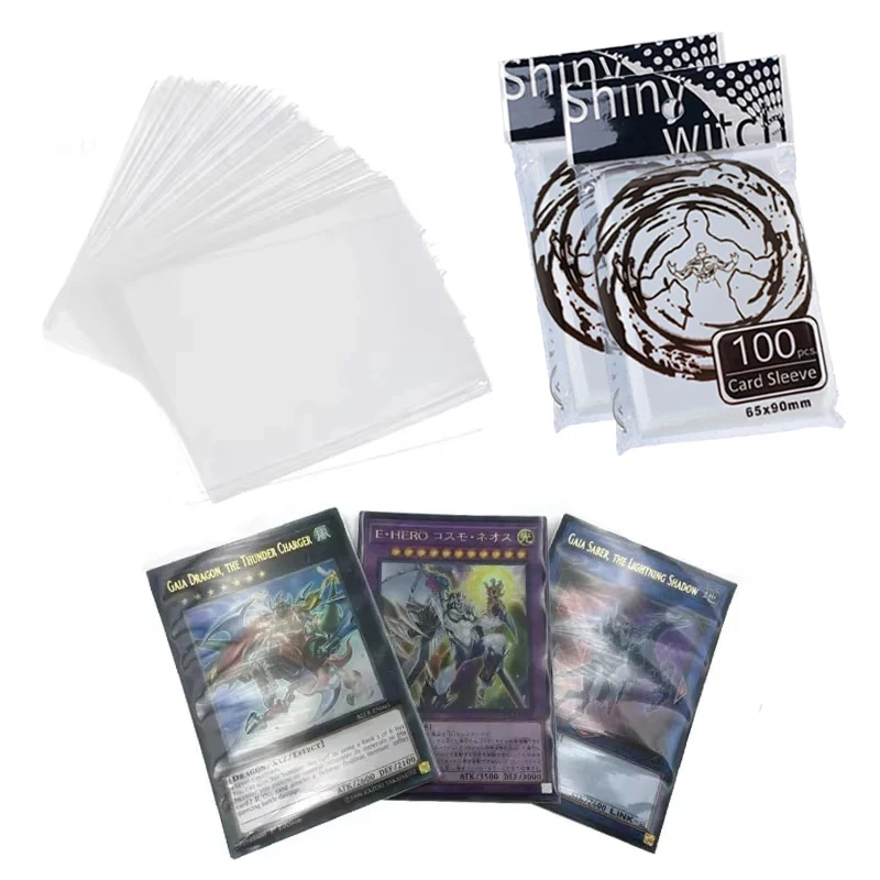 2-12Bag 65*90mm Card Sleeve Cards Protector Magic Killers Of Three Kingdom Football Star Card Transparent Board Games