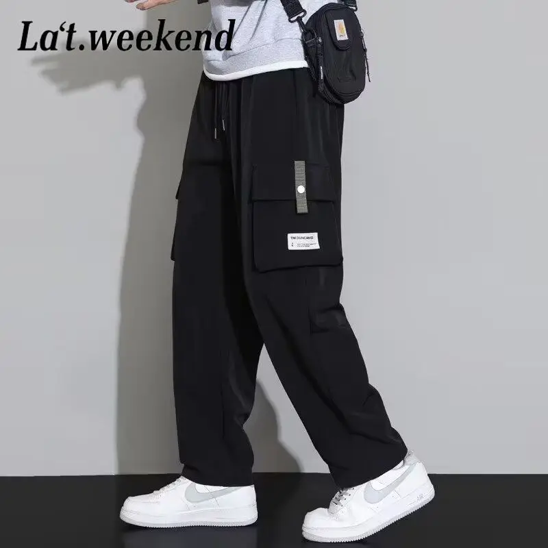 

Working Pants for Men's Spring and Summer New Style Trendy Loose Straight Casual Long Pants Multi-pocket