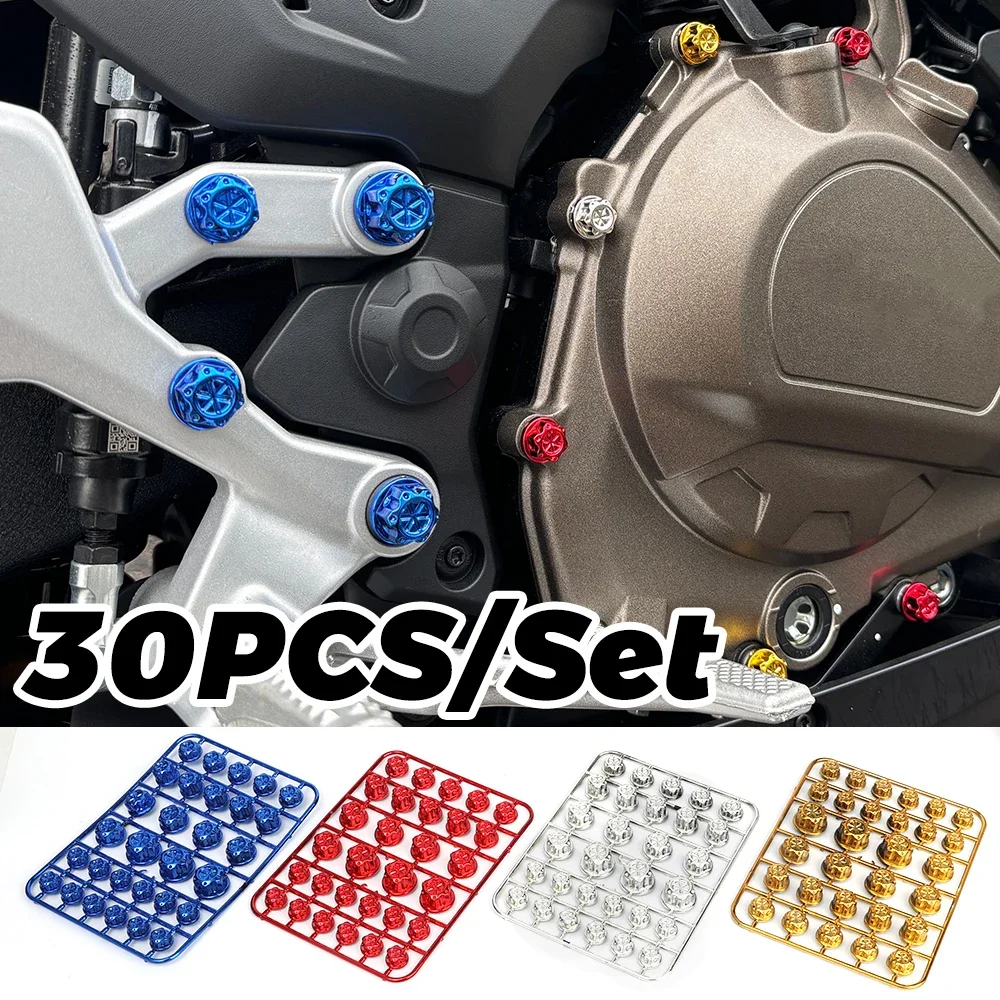 Motorcycle Hexagonal Screw Caps 8/10/12/14MM Electric Vehicle Locomotive Screw Colored Decorations Cover Modified Accessories