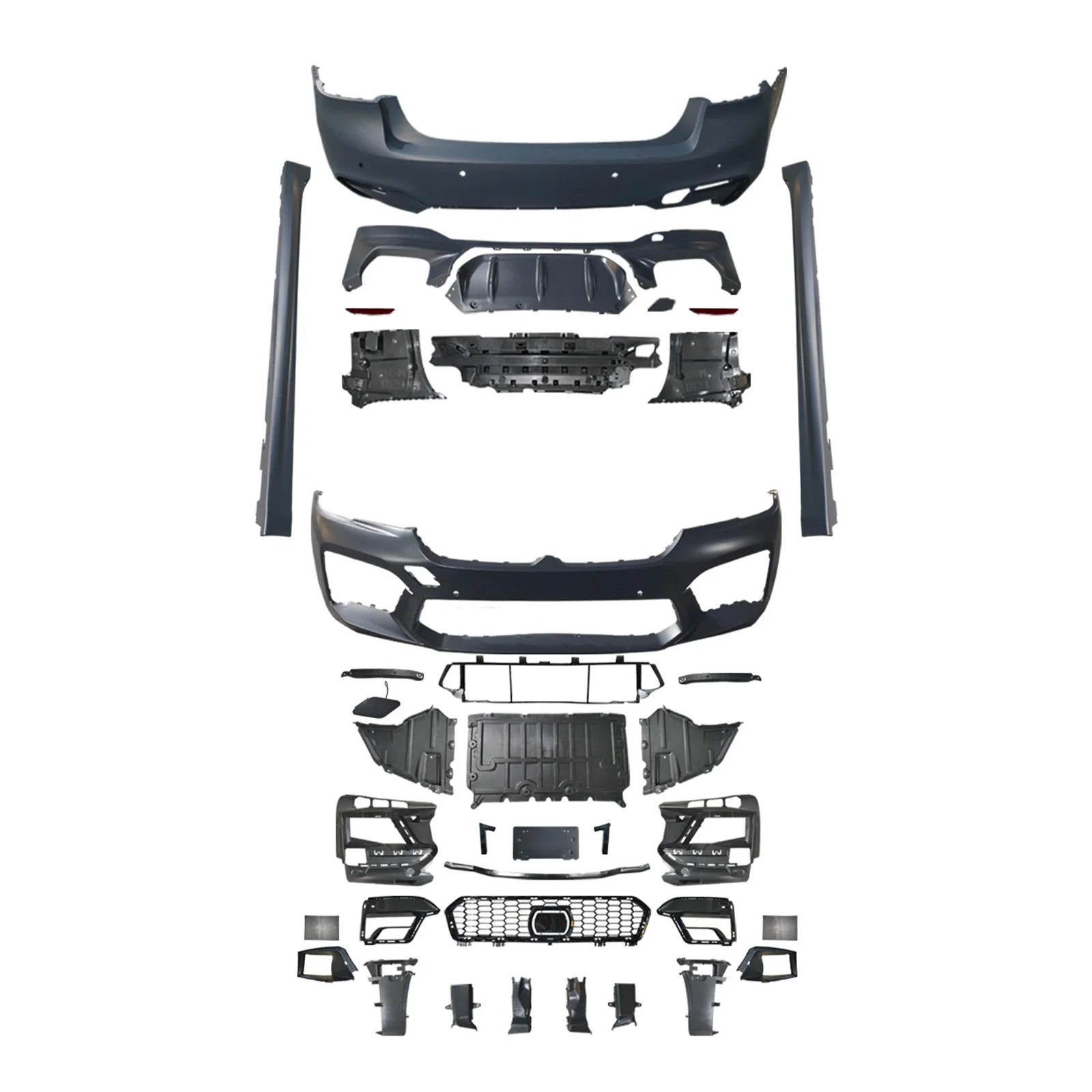 

Китайские запасные части для кузова M5, бампер, боковые юбки M Power, комплект кузова спортивного автомобиля для 5 серии G30 Lci 2021-2023