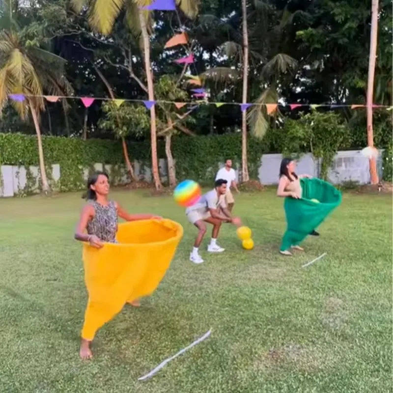 Granny Pants Toy Party Rush Yard Funny Game Kid Adult Family Reunion Outdoor Ball Sensory Tossing Game Strategy Game Set