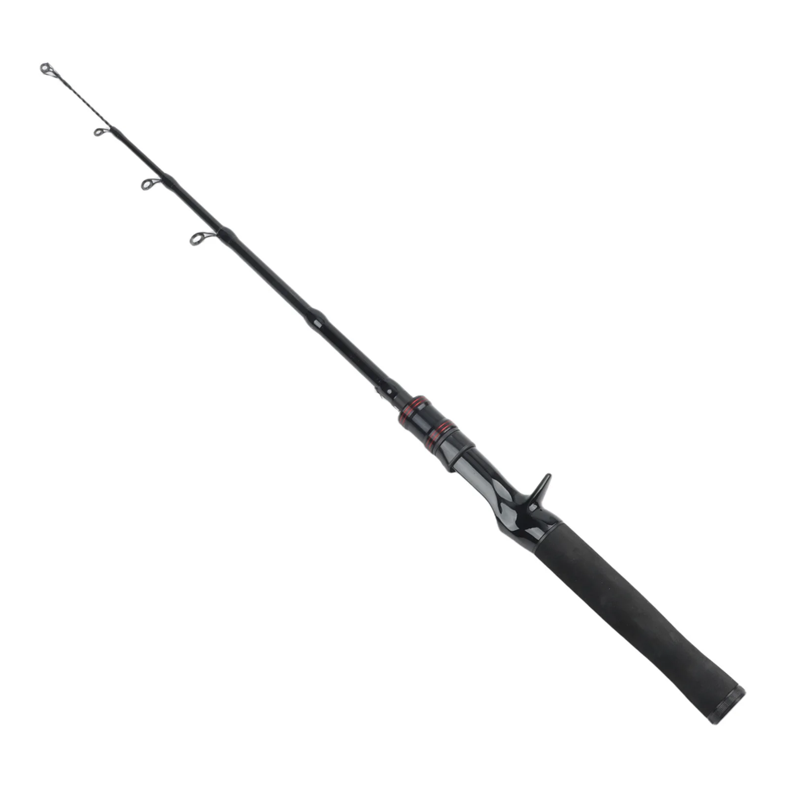 Telescopic Fishing Rod with Carbon Fiber Build Medium Heavy Power Fast Action 4 or 6 Guides for Reduced Friction