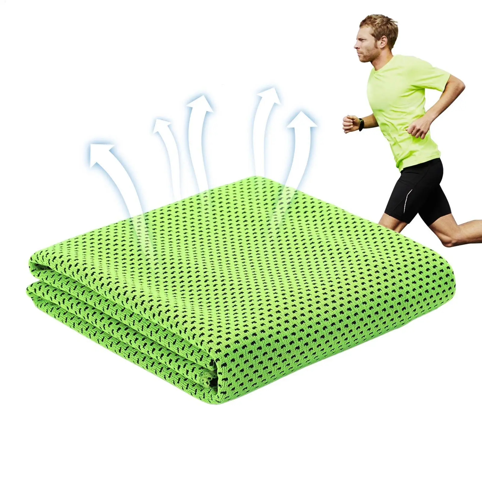 Cooling Towel Instant Relief Microfiber Cool Towels Chilling Neck Wrap Ice Cold Rags Sports Fitness Camping Hiking Beach