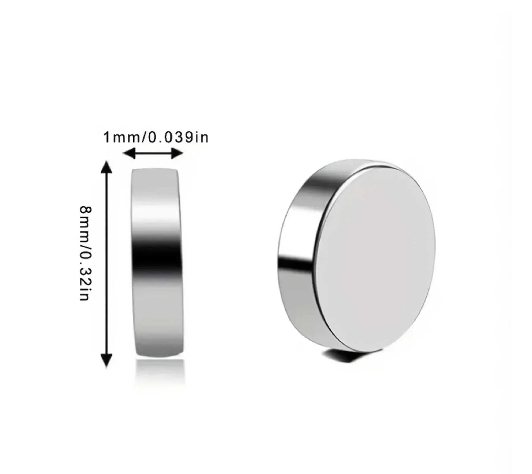 20-200Pcs Mini Strong Magnets 8 × 1 MM Small Strong Magnets for Whiteboard, Extra Strong Mini Round Magnets for DIY Refrigerator