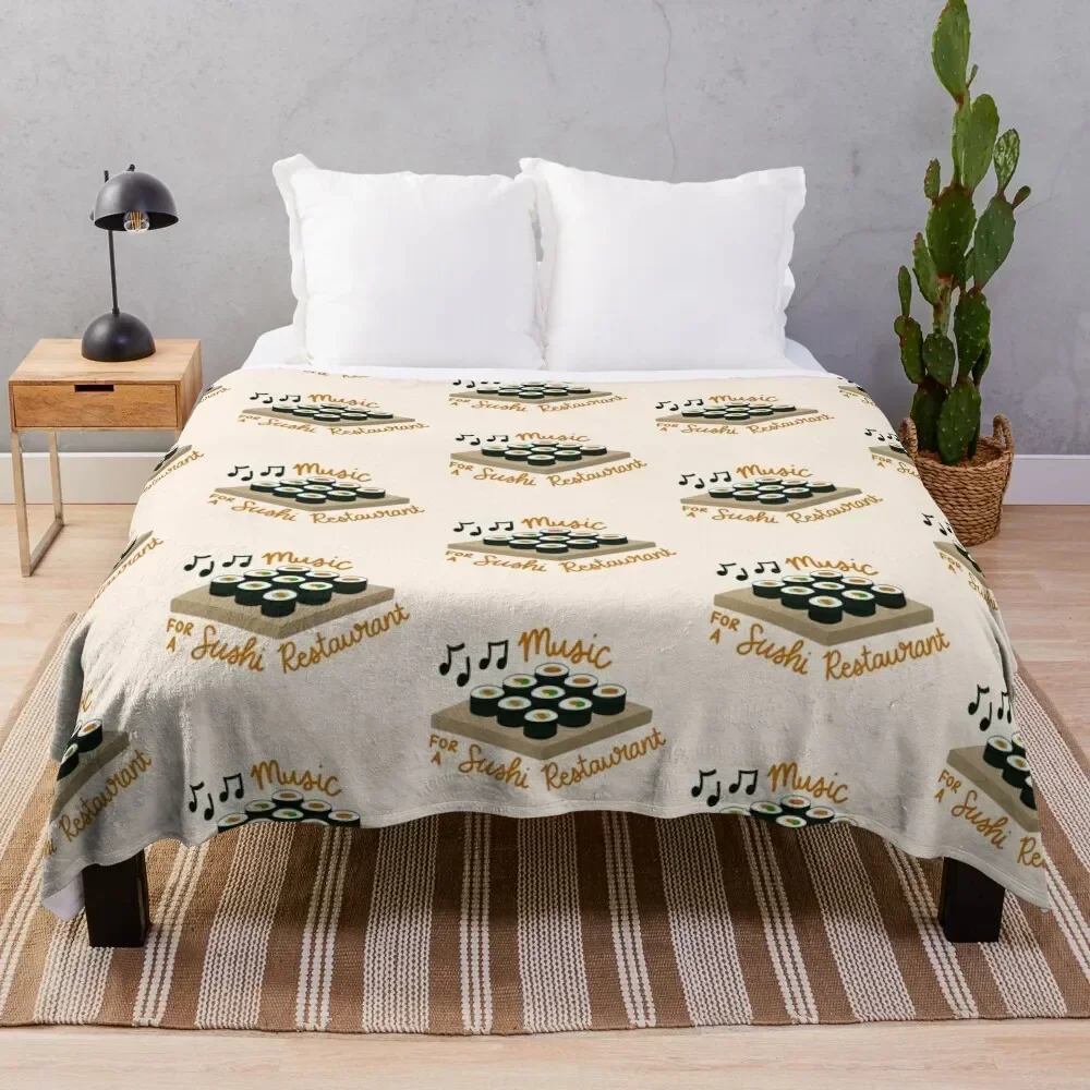 

Sushi Restaurant Throw Blanket Plaid on the sofa Thins valentine gift ideas Cute Plaid Blankets