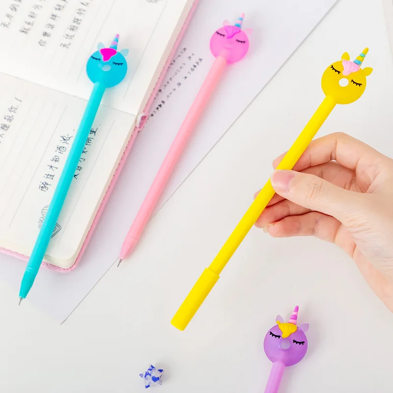 Donut Unicorn Gel Pen Ball Pen Black Student Creative Gel Pen Wholesale