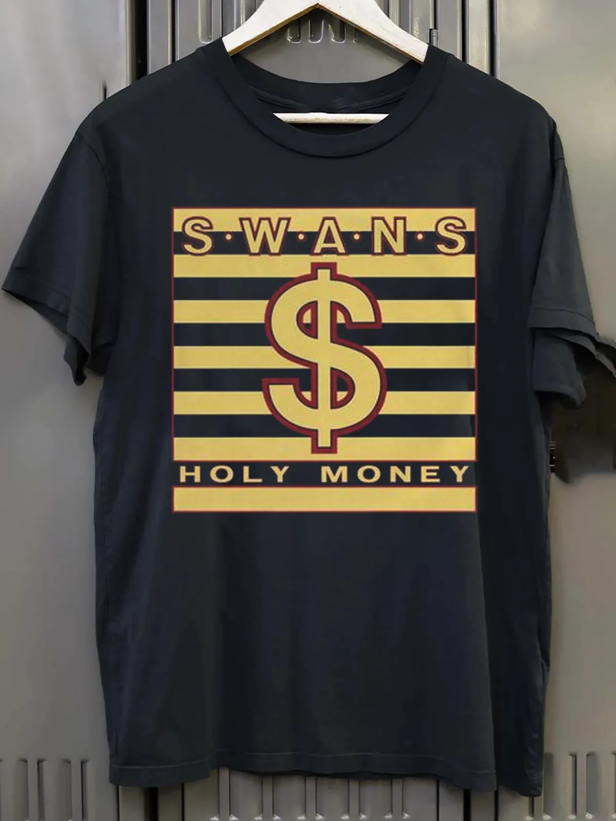 Swans Band - Holy Money Short Sleeve Black All Size T-Shirt AG1202