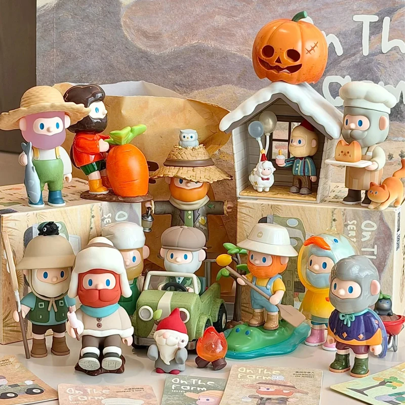 

Коллекционная фигурка Farmer Bob On The Farm Series V13: Сюрприз-бокс, милая трендовая аниме-кукла, настольная модель, подарок