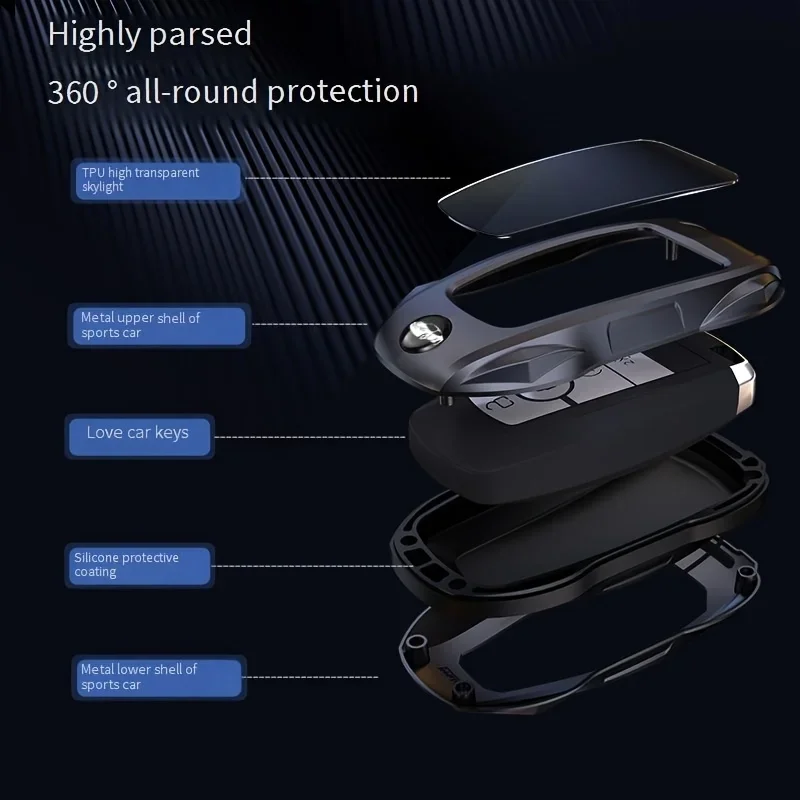 Car Key Case Shell Cover Protective Accessories Applicable for Ford Explorer Edge Mondeo Focus Escape Escort Taurus