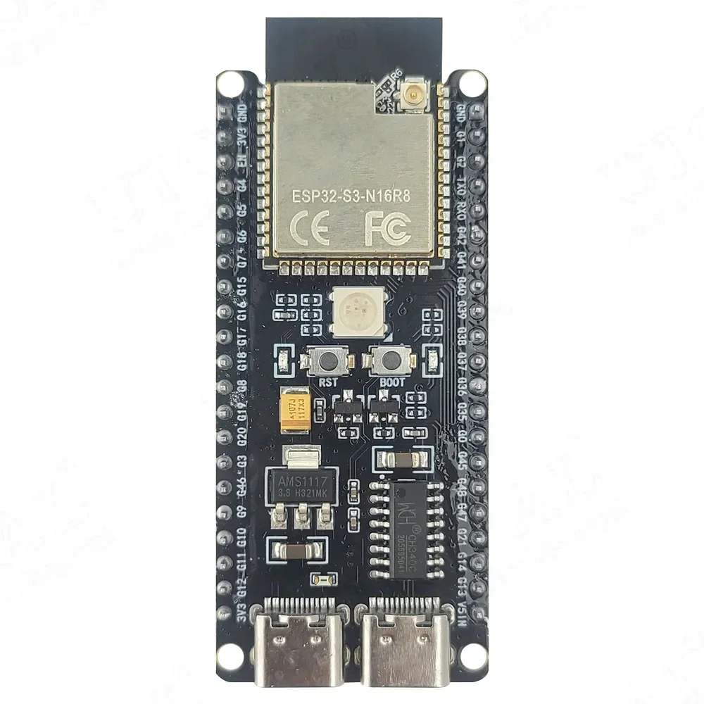 ESP32-S3-DevKitC-1 Development Board BT 2.4G Wifi Module for Arduino 8MB PSRAM 16MB FLASH N16R8 42PIN CH340C Type-C ESP32 S3