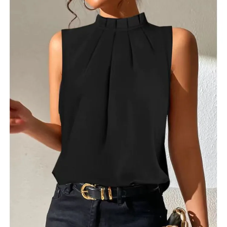 2024 Summer Casual Short Sleeve Shirt Blouses Women Fashion Off Shoulder Black Office Ladies Top Femme Shirt Blouse For Woman