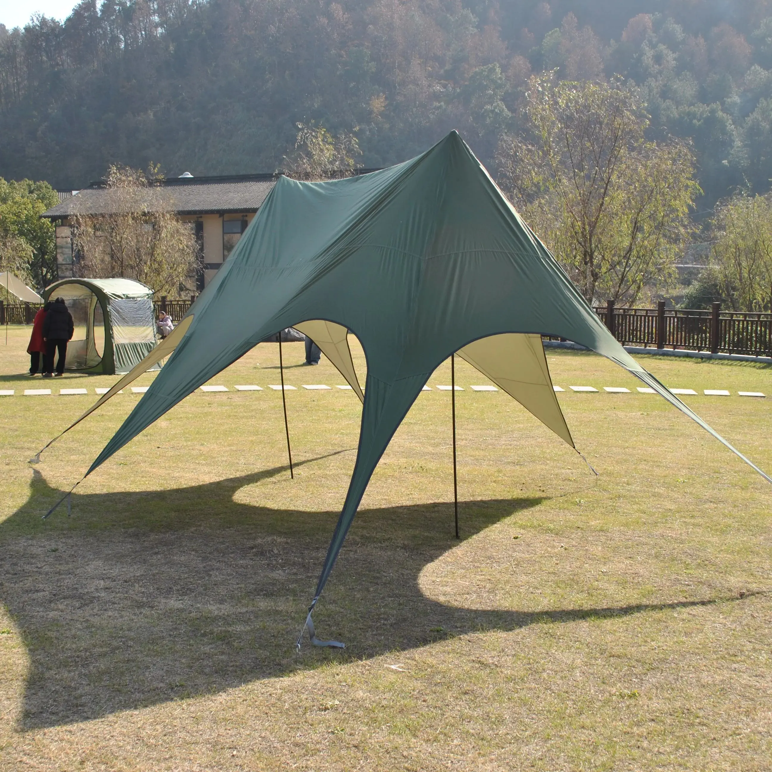 

19*9FT Easy Set up Canopy,Beach Tent,Easy Outdoor Sun Shade for Events, Parties, Camping Gazebo,210D PU4000 silver coated Oxford