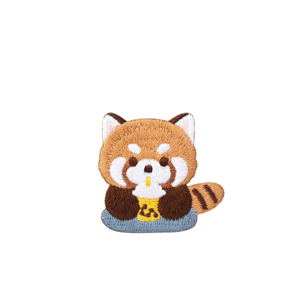 

Clothing Accesories Lesser Panda Red Panda Patches Self-adhesive Cute Clothes Appliques DIY Cartoon Clothes Sticker Hairclip