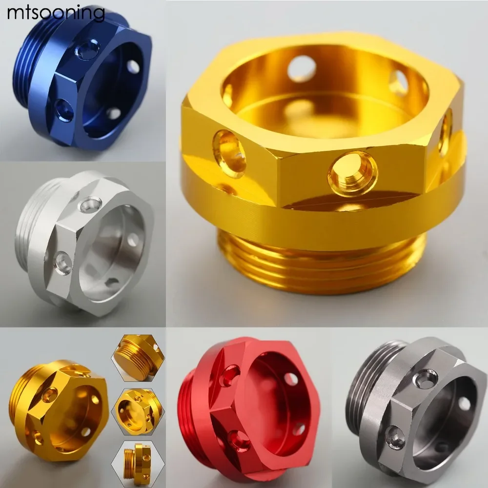 mtsooning New Motorcycle Engine Oil Plug Filter Cover Cap CNC Aluminum Multicolor for Kawasaki NINJA ZX ZR750 EJ650 KL250 650