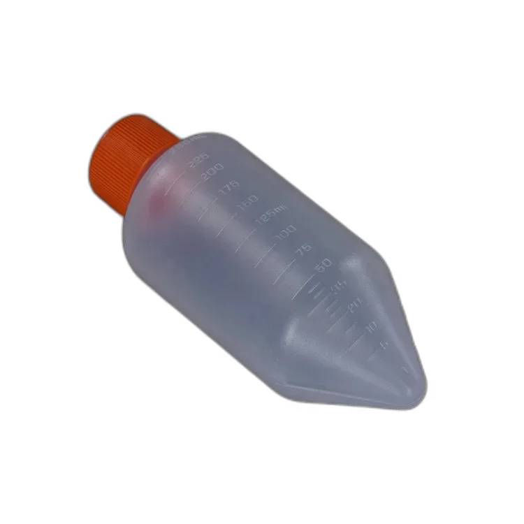 Conical Plug Sealed Lid Polypropylene Centrifuge Bottle 250 or 500ml