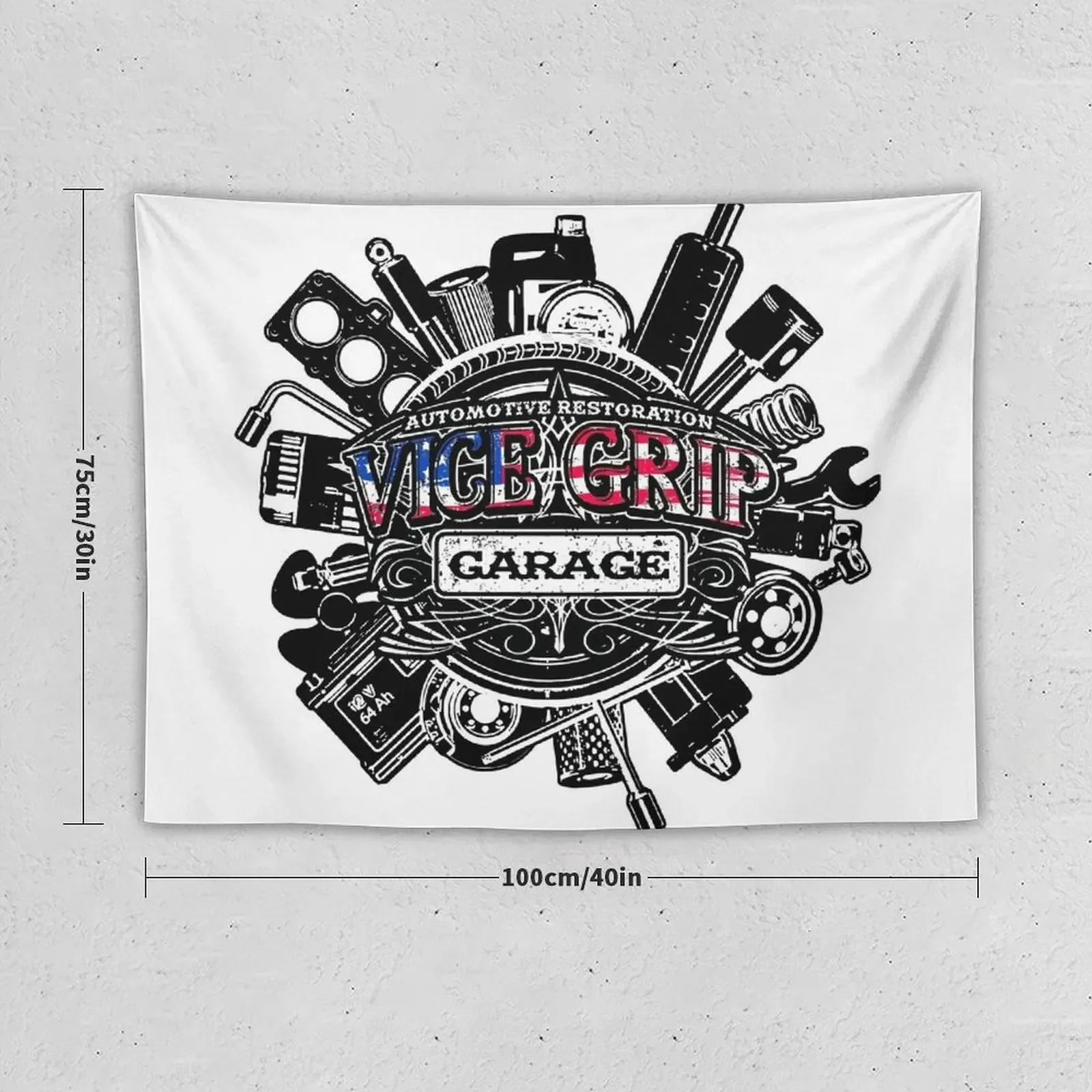 Vice Grip Garage Tapestry Wall Carpet Wall Tapestries Home Decor Aesthetic Wall Hanging Tapestry