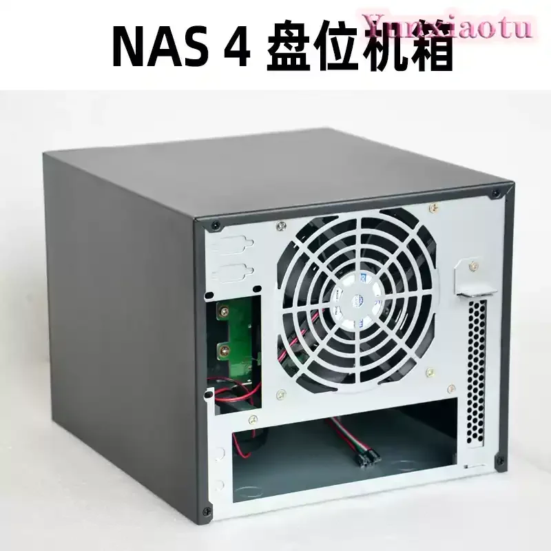 NAS Storage Chassis 4 Bay Hot Swap Hard Drive Bays Mini ITX Server Case Aluminum Front Panel For Home Data Backup