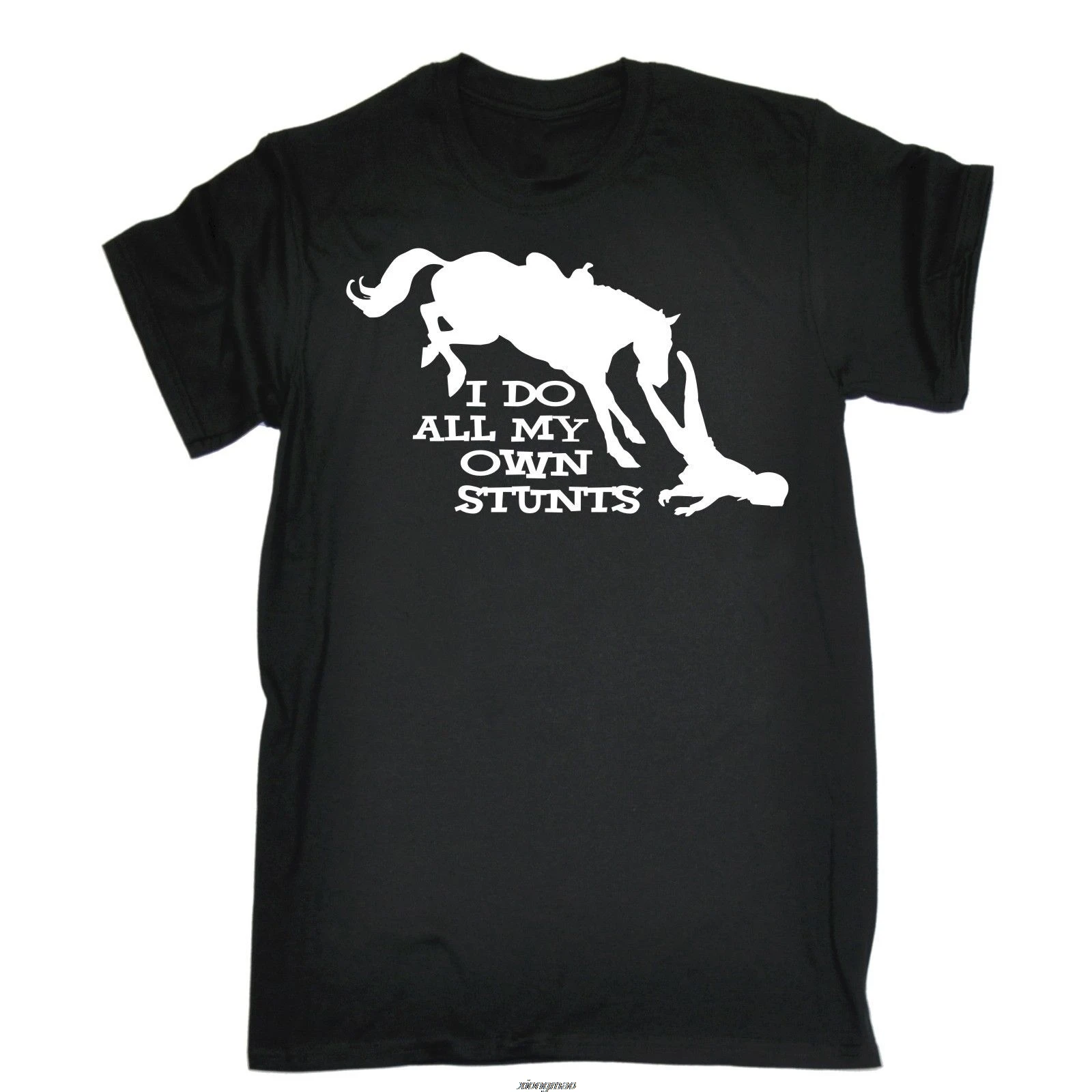 I Do All My Own Stunts Horse T-SHIRT Tee Riding Funny Present Birthday Gift Youth Hot Cheap Men'S New Summer Fashion T Shirt