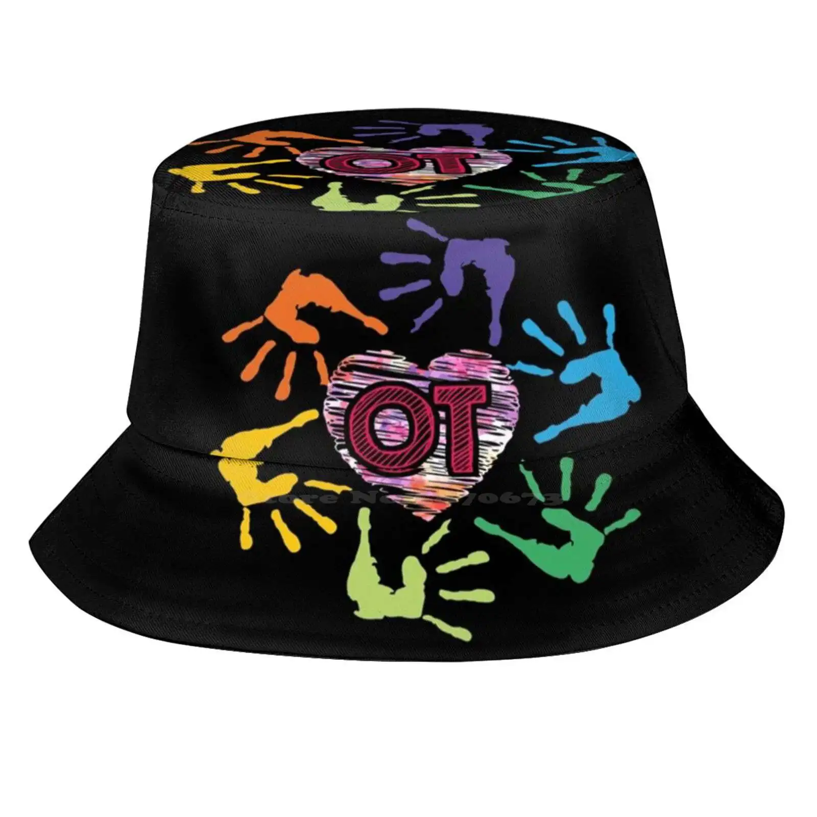 Cute Ot Hands Occupational Therapy Therapist Meaningful Gift Sun Cap Fisherman Hat Bucket Hats Cute Ot Hands Occupational