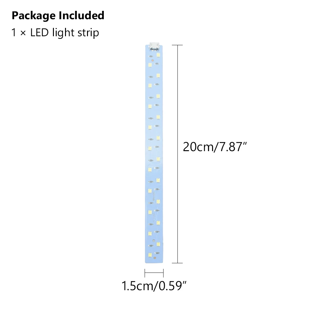 1 قطعة اكسسوارات التصوير 20 سنتيمتر استوديو الصور صندوق مصباح ليد قطاع بار استبدال 6500 كيلو مصباح ليد ل صندوق استوديو الصور فوتوبوكس