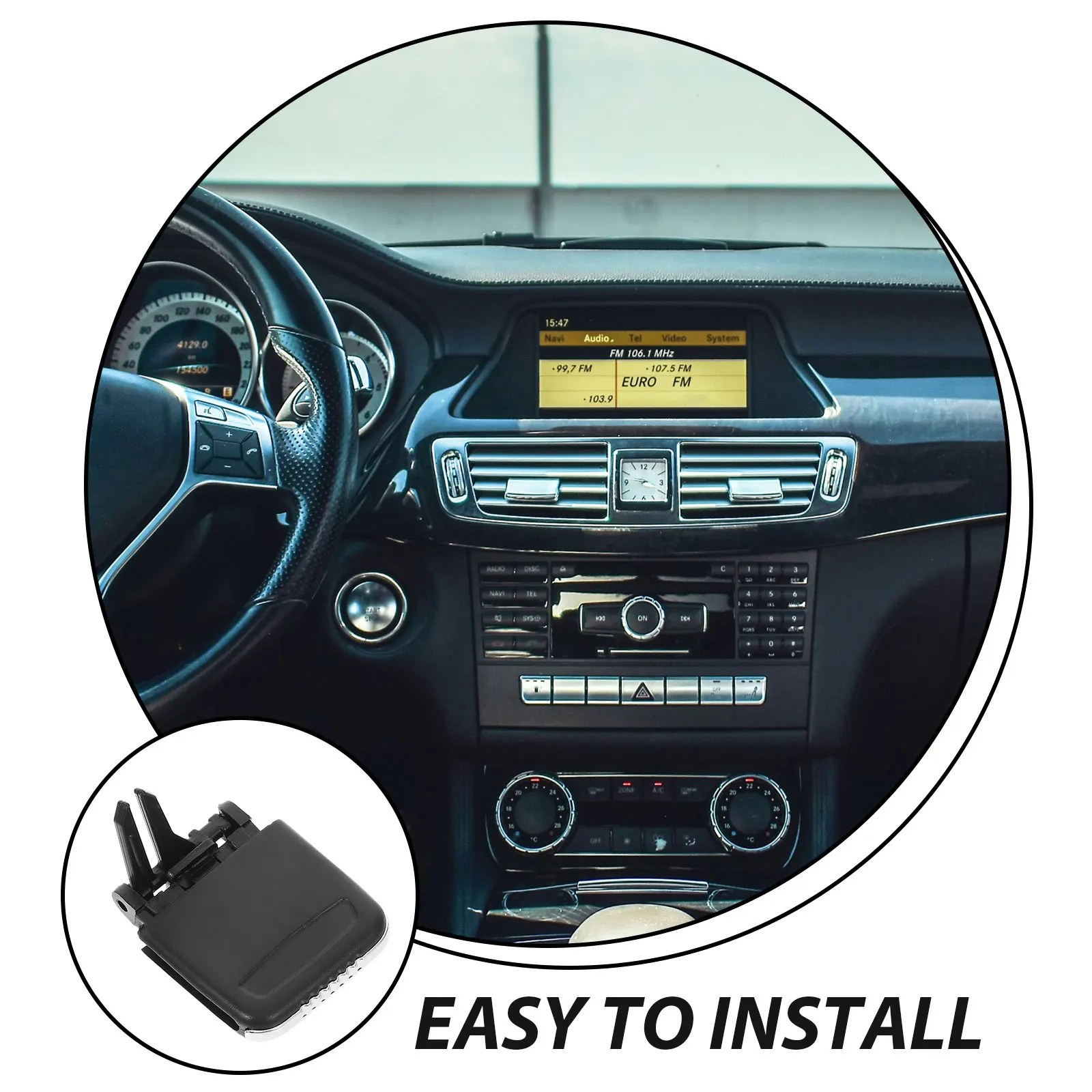 

Air Conditioning For Auto Tab Clip for Car Auto Interior Dash Outlet Paddle Adjustable Replacement
