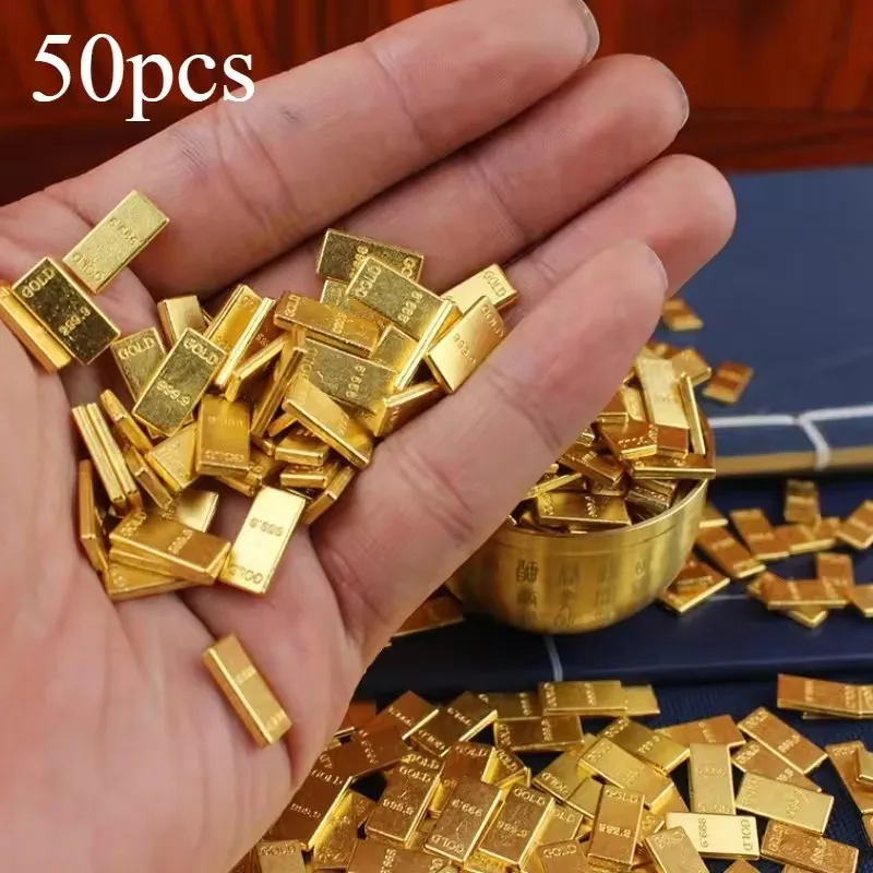 Simulierter Mini-Goldbarren, Zinklegierung, Heim- und Schreibtischdekoration, Casual-Accessoire, Einweihungsgeschenk, Perfektes Geschenk und Kunsthandwerk – Detail 5
