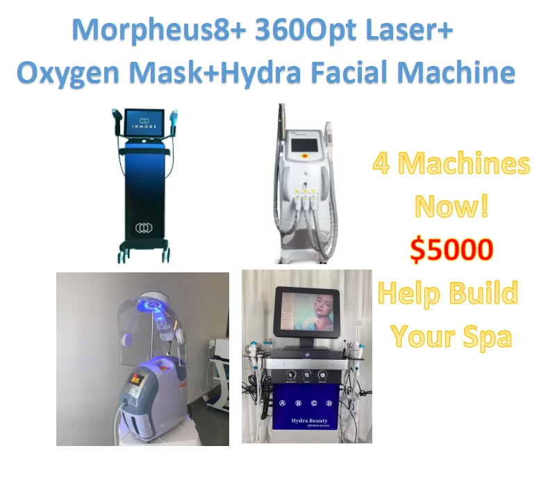 

Vip link With Discount Price 4 machines Morpheus 8 + Mask + Hydra + 3 IN1 Hair Removal With SEA Shipping