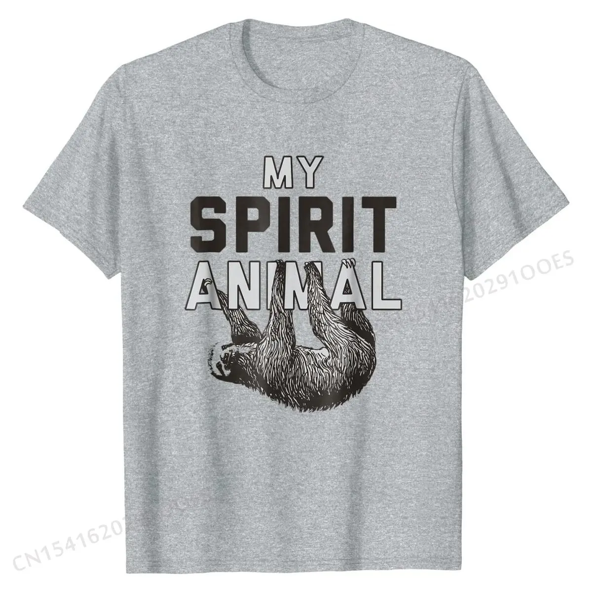 Funny My Spirit Animal Is A Sloth T Shirt Cotton T Shirts for Men Personalized T Shirt Fitted Casual