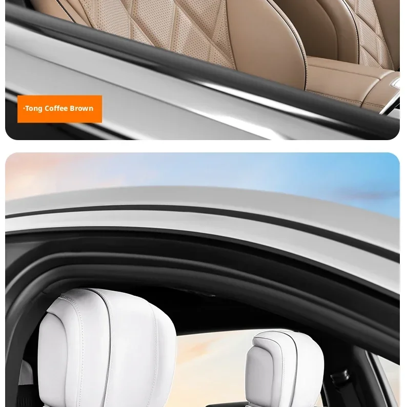 Schwarz/weißes Auto-Kopfstützen-Nackenstützkissen für Tesla Model 3 Model Y, Nackenstützkissen, 1 Stück/2 Stück – Detail 27