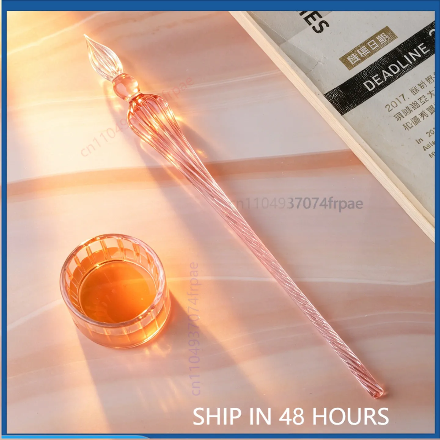 For MAJOHN Handmade Swirl Glass Dip Pen Color Ink Testing Drawing Sketch Hand Journal Art Pen (3pcs)