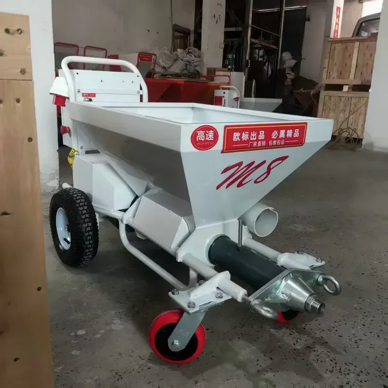 

Crusher M8 Heavy Electric Mortar Plastering Machine 380V Multifunction for Construction 5MM Particles Engine Essential