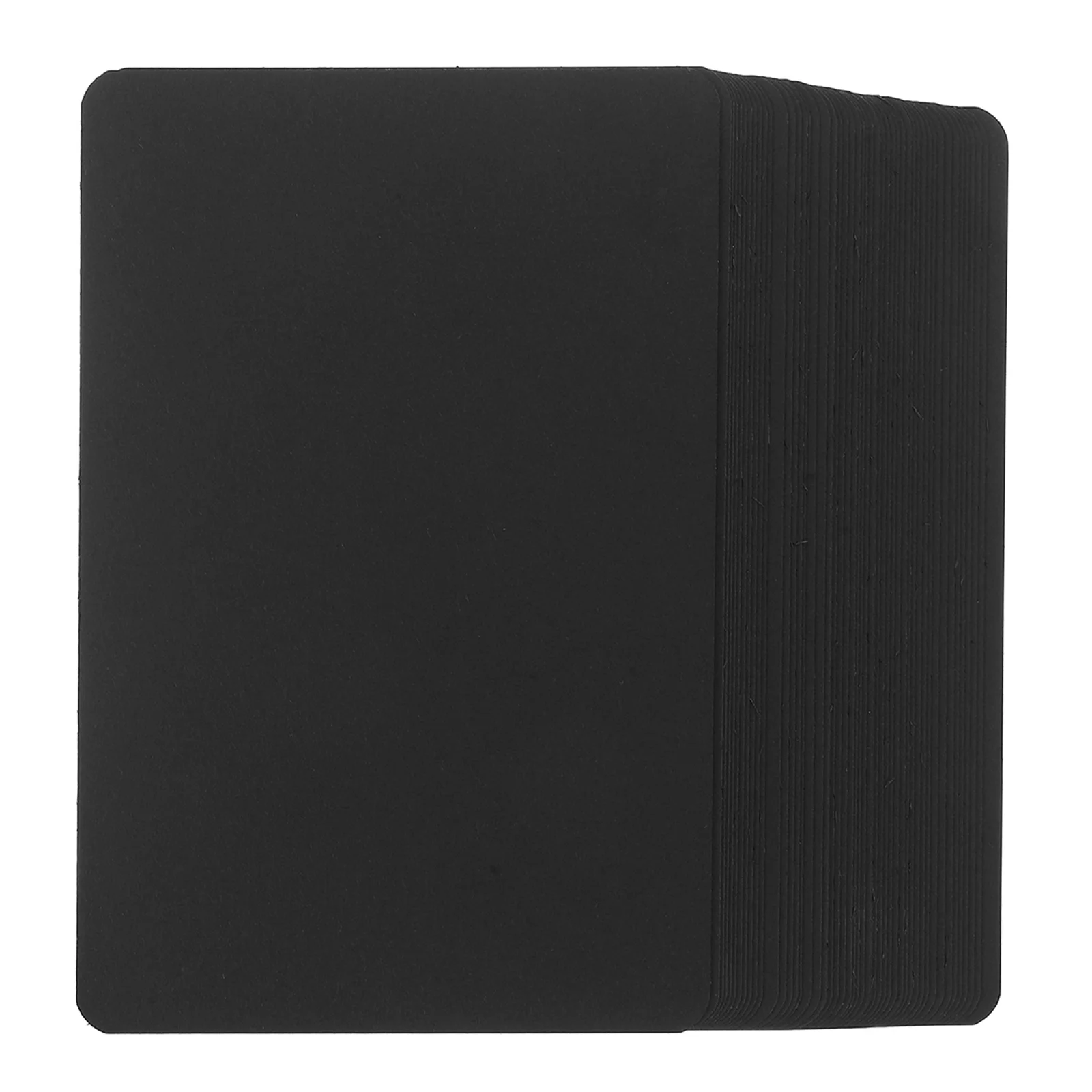 

100Pcs Mini Black Blank Message Cards 5.9x3.9 Inch Thick Paper for DIY Birthday Greeting Flower Arrangement Note Paper