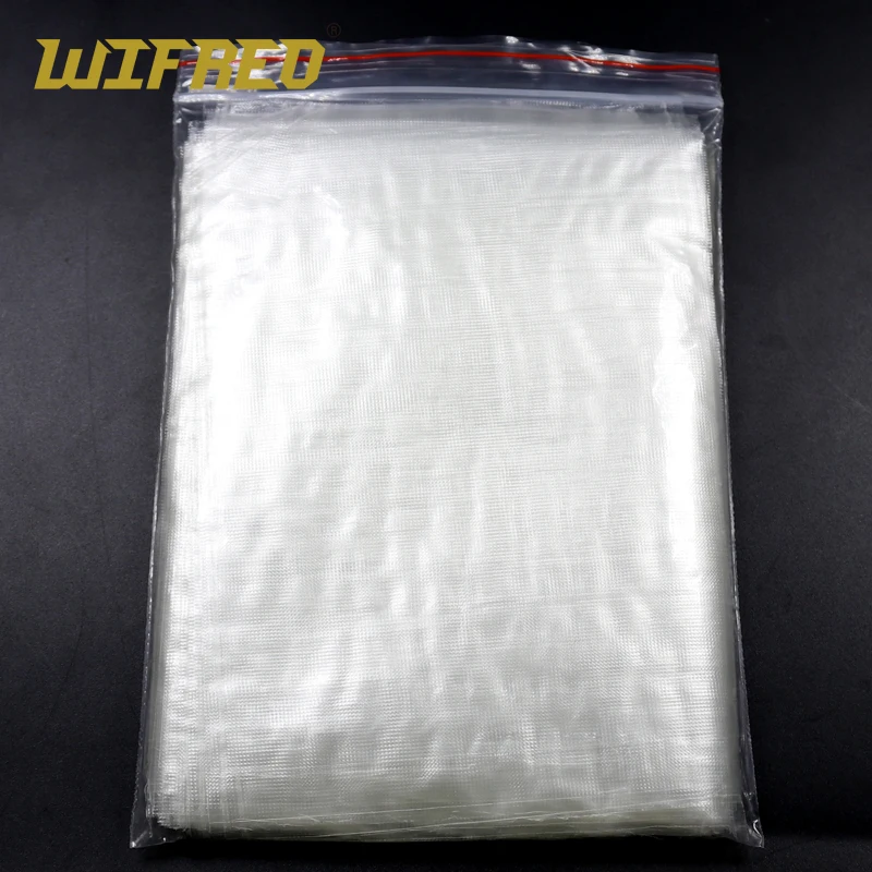 

Wifreo 50PCS PVA Bags Carp Fishing Fast Dissolving Non Residue Coarse Fishing Tackle Carps Bait Bag 3 Size 7x10 7x15 8x12 12x16