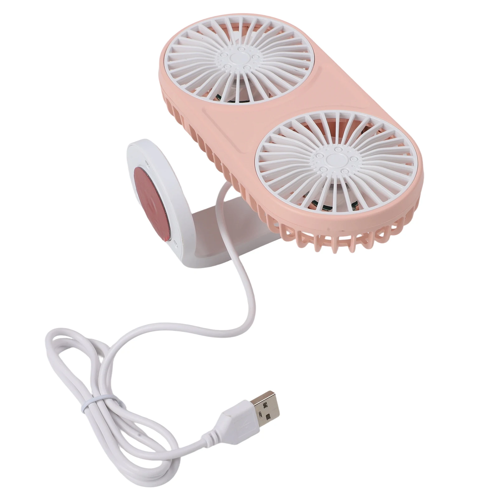 360 Degree Swivel Dual USB Car Fan Designed for Cars SUVs Trucks Campers RVs and Any 5V USB Powered Vehicle Setup