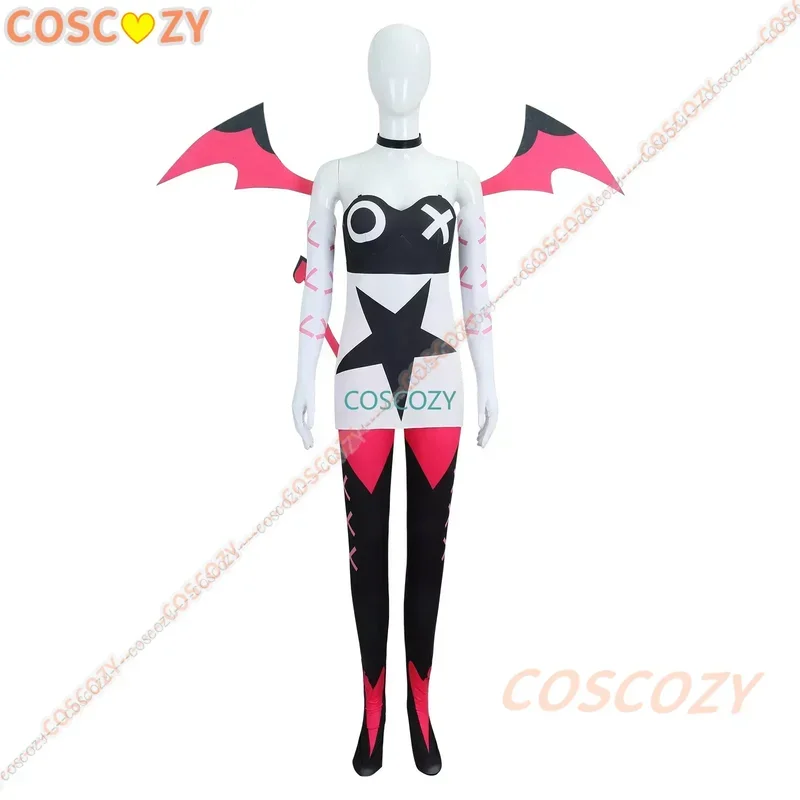 Verosika Mayday Cosplay Costume Hazbin Uniform Suit Demon Tail Women Kids Halloween Carnival Dress