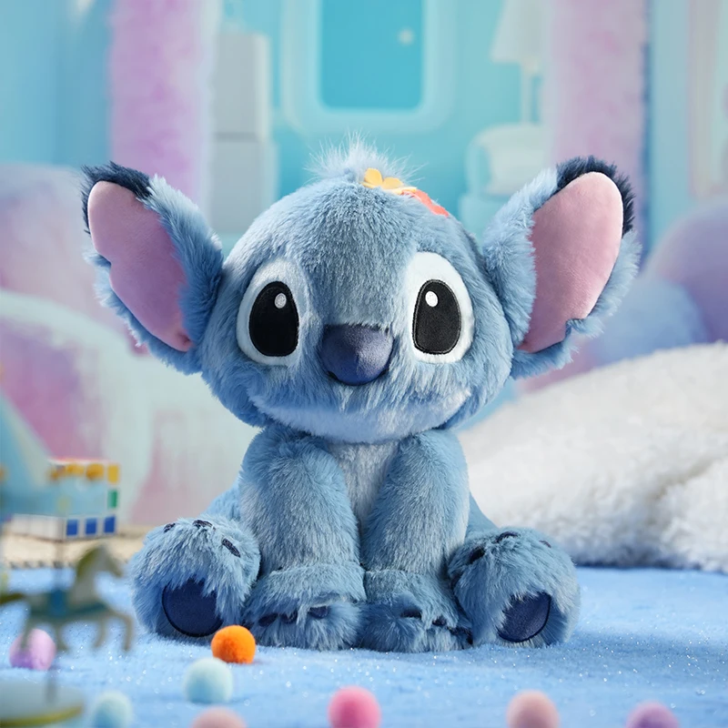

Аниме Disney Stitch Плюшевые игрушки Kawaii Мягкая синяя фиолетовая эльф Мягкая кукла Аниме Фильм Рождественский подарок Милый декор комнаты Диван Плюшевая подушка