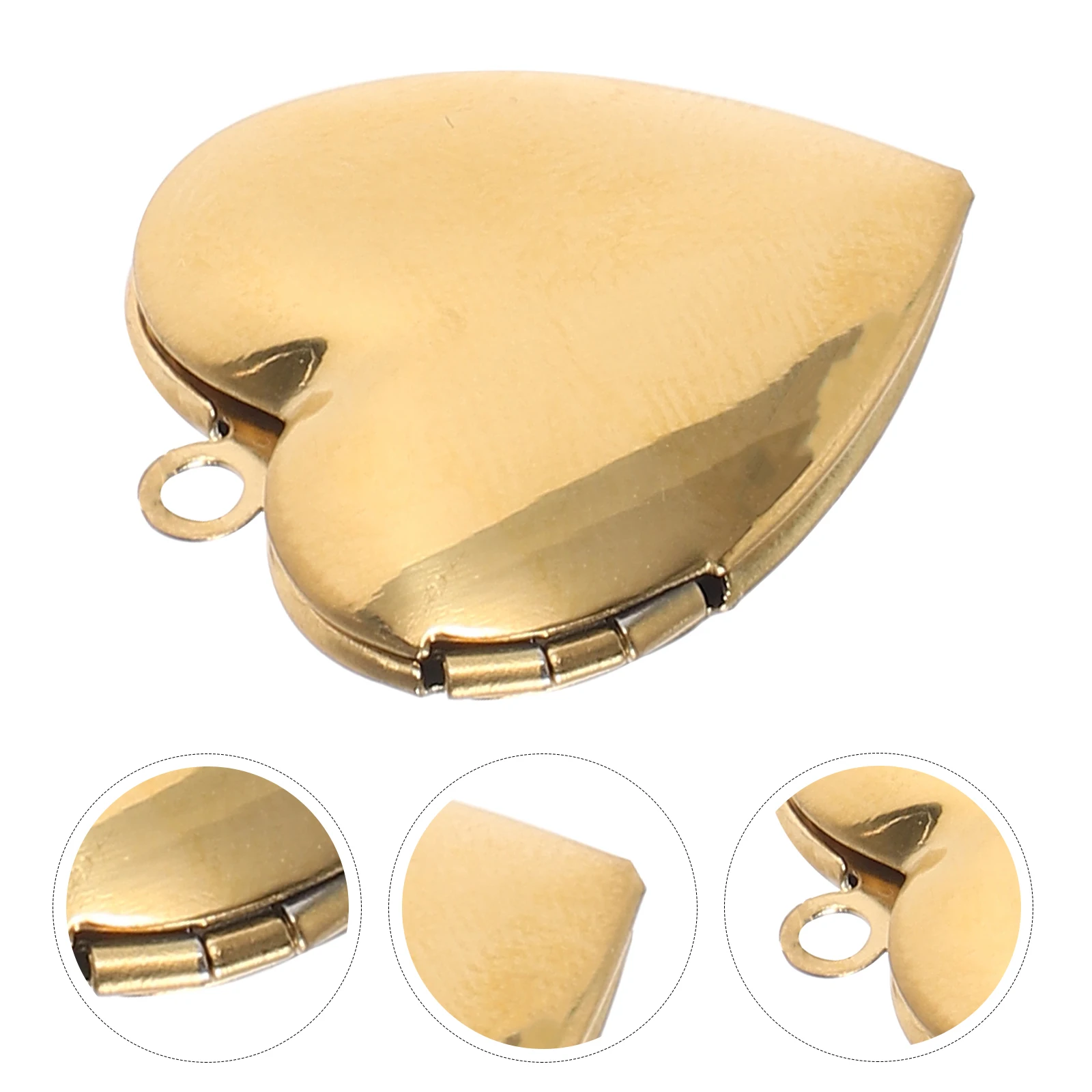 

Heart Pendant Jewelry Charm Locket Charms Heart-shape Jewellery Picture Diy Photo Box for Making