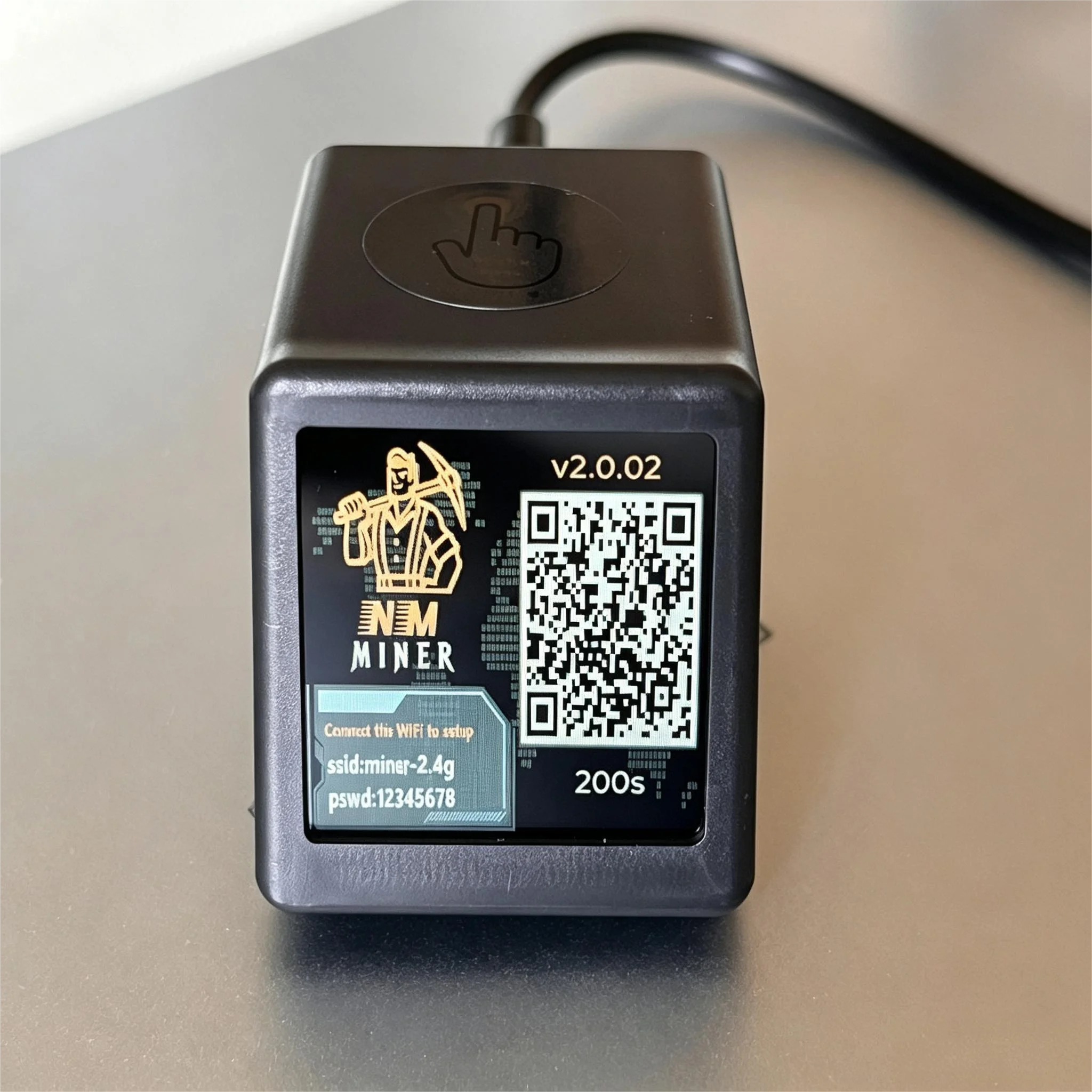 NMminer NM-TV ESP32 BTC Solo Lottery 1061KH/s Hashrate Lower Power Consumption Silent Desktop Clock Computer Nerd Gift Home
