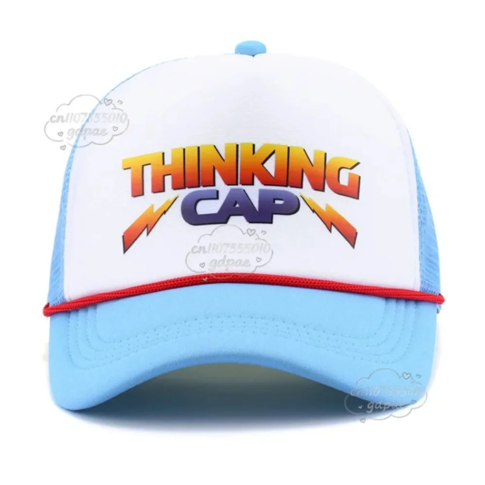 

Dustin Hats Retro Mesh Cap Trucker Thinking Cap Summer Breathable Baseball Caps for Men and Women Boys Girls Cosplay Accessories