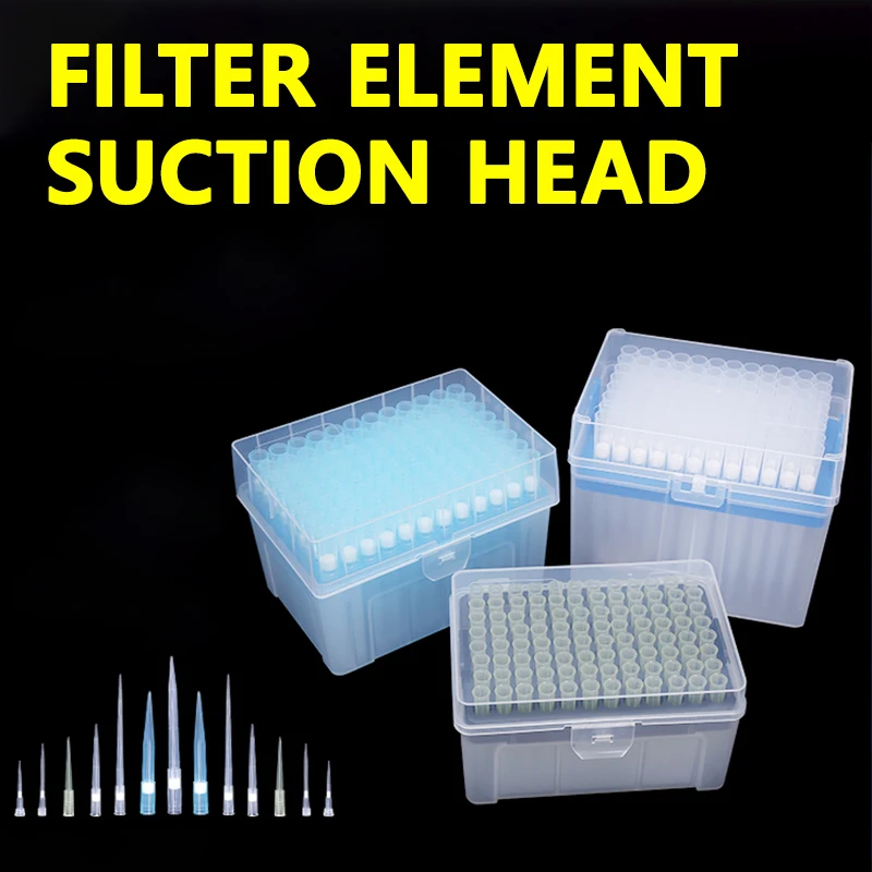 

Filter element suction head pipette gun head box disposable sterile nozzle 10ul 200ul 1000ul