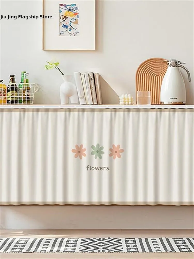 

Тканевая шторка для дверцы кухонного шкафа, пылезащитная, складная, скрывающая, без сверления, для разделения пространства