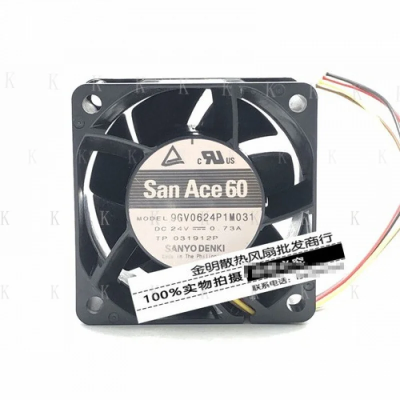

C ДЛЯ Sanyo 9GV0624P1M031 24 В 0,73 А 6038 6 см инверторный вентилятор охлаждения