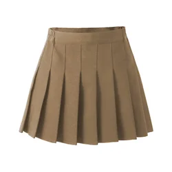 Kids Pleated Skirt Daily Solid All-match School Girls Short Skirt Casual Fashion Dance 10 12 13 Years Teenage A-line Skirt