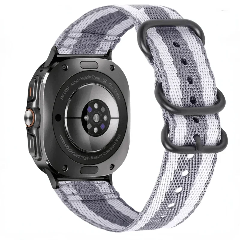 النايلون سوار لساعة سامسونج جالاكسي 8 44 مللي متر 40 مللي متر 8 الكلاسيكية 46 مللي متر سوار حزام الساعات لساعة جالاكسي الترا 2025 47 مللي متر معصمه #6