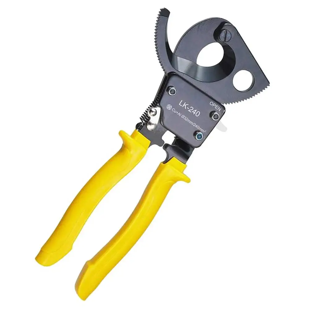 Professional Heavy Duty Ratchet Wire Cutting Pliers Ratchet Cable Cutter Ratcheting Metal Wire Cut Up To Cutting Hand Tool