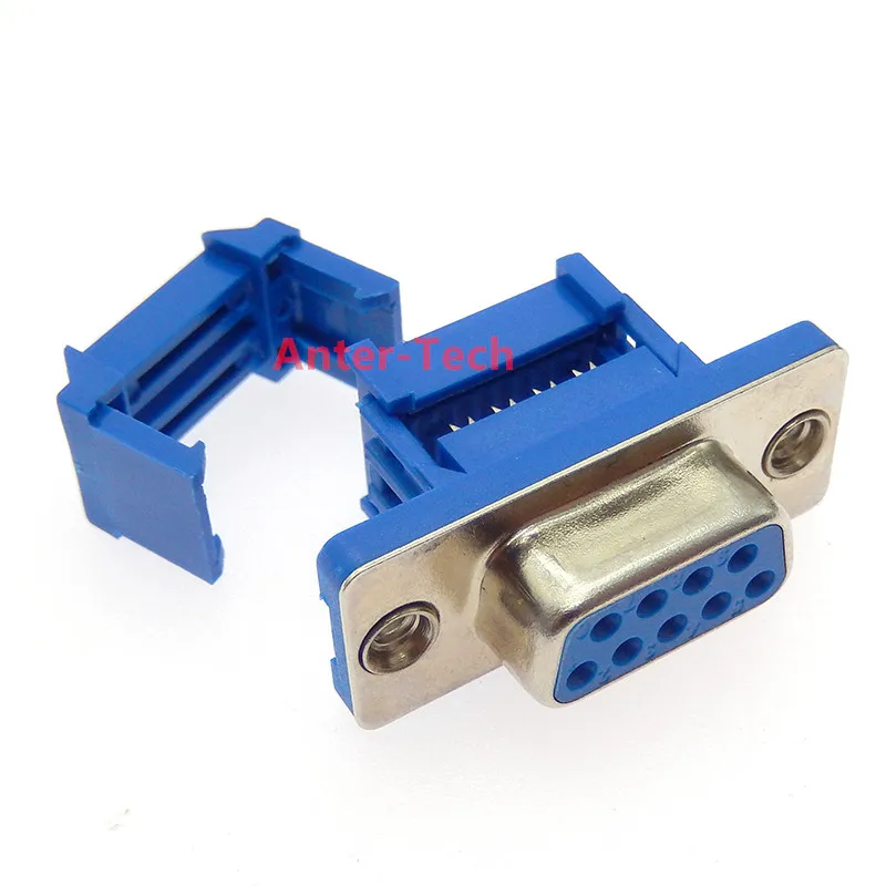 5PCS DB9 DB15 DB25 DB37 DIDC9/DIDC15/DIDC25/DIDC37 male female plug serial port connector idc crimp typ type D-SUB rs232 adapter