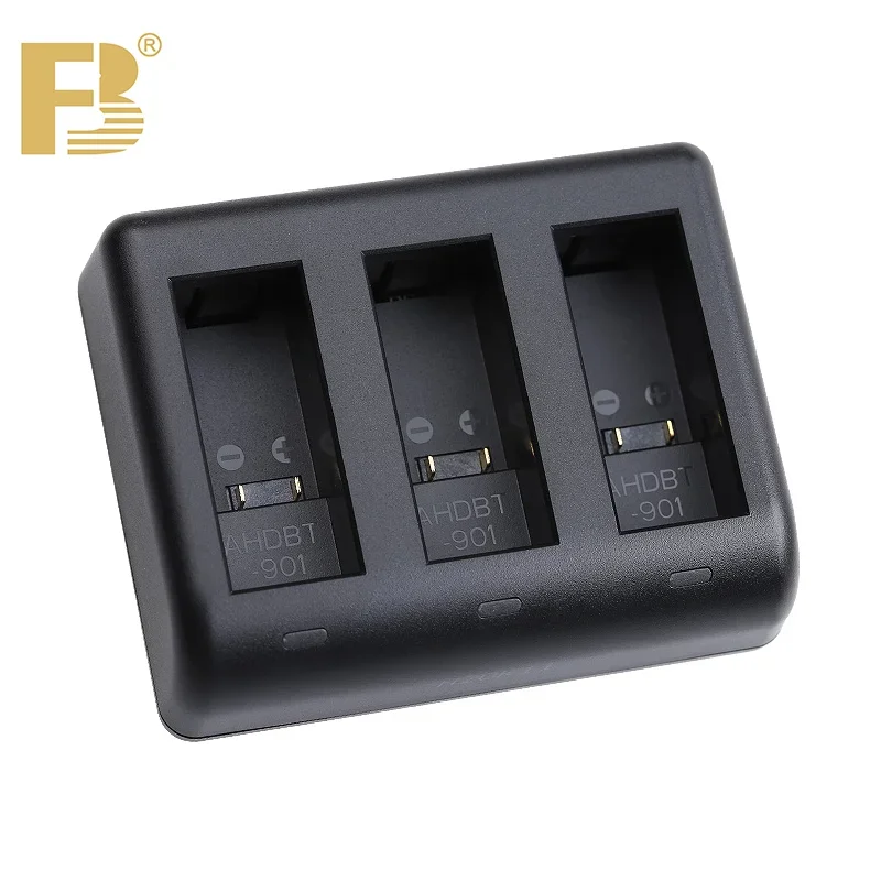 FB Battery Charger For Go Pro Hero 9 Hero10 11 3 Slot USB Type C Port Charger for Gopro Action Camera AHDBT-901C Accessories